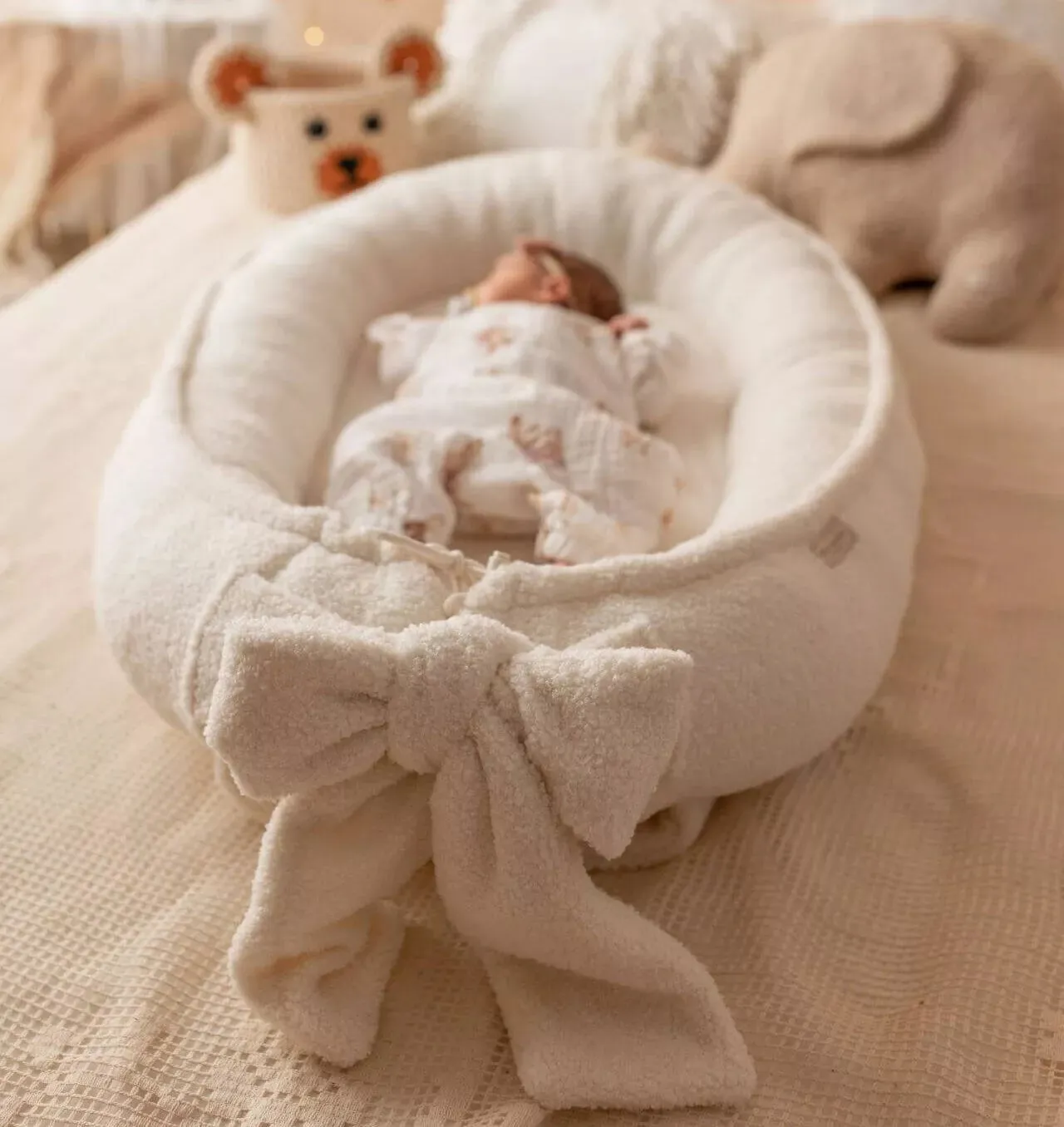 Handmade Bouclé Baby Nest (4 colours)