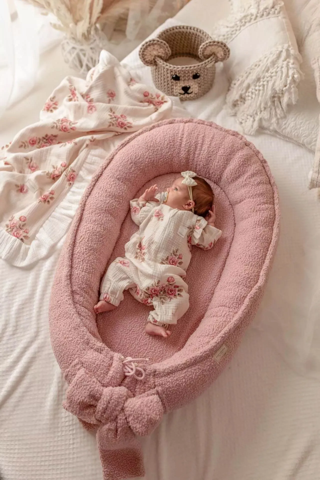 Handmade Bouclé Baby Nest (4 colours)