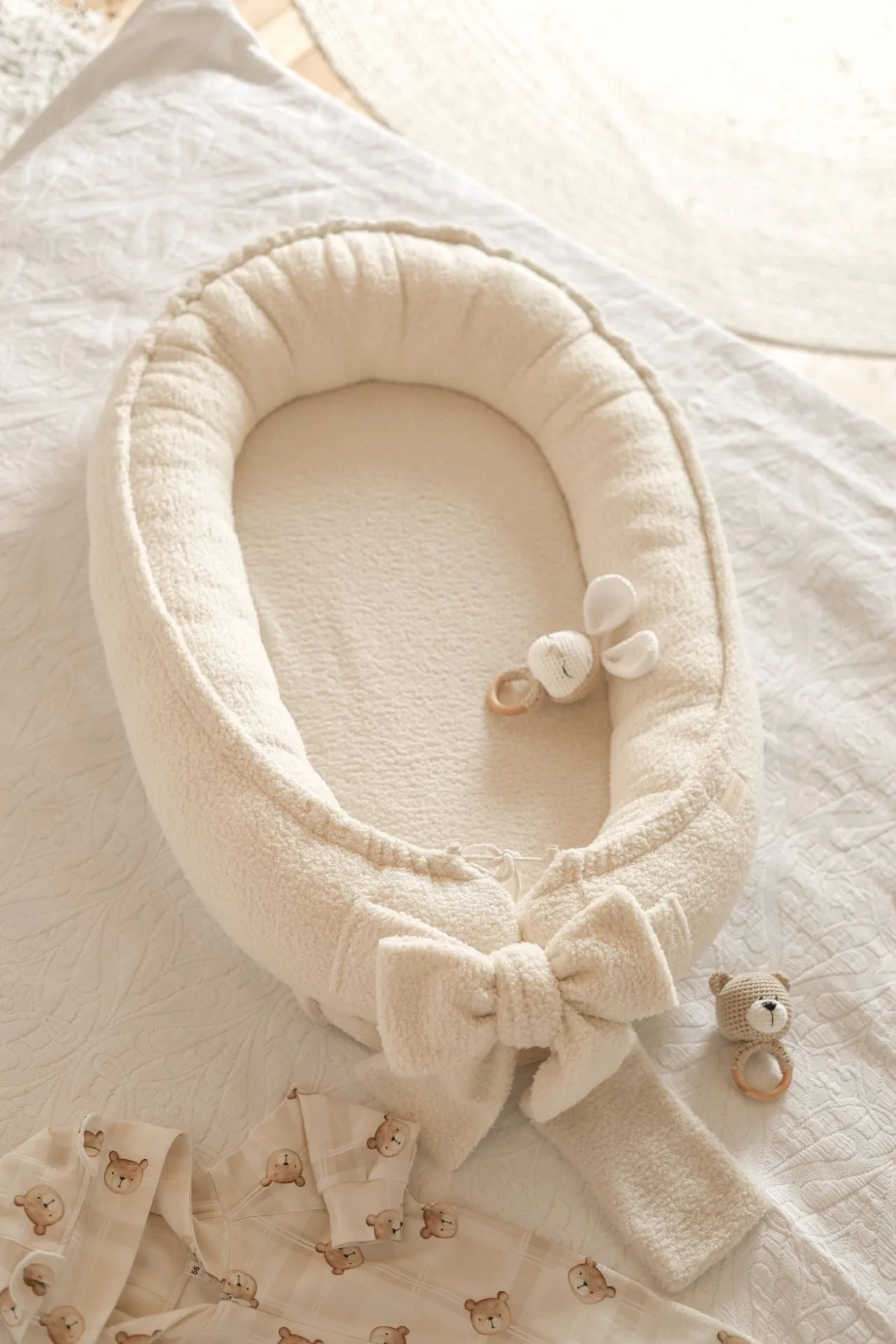 Handmade Bouclé Baby Nest (4 colours)