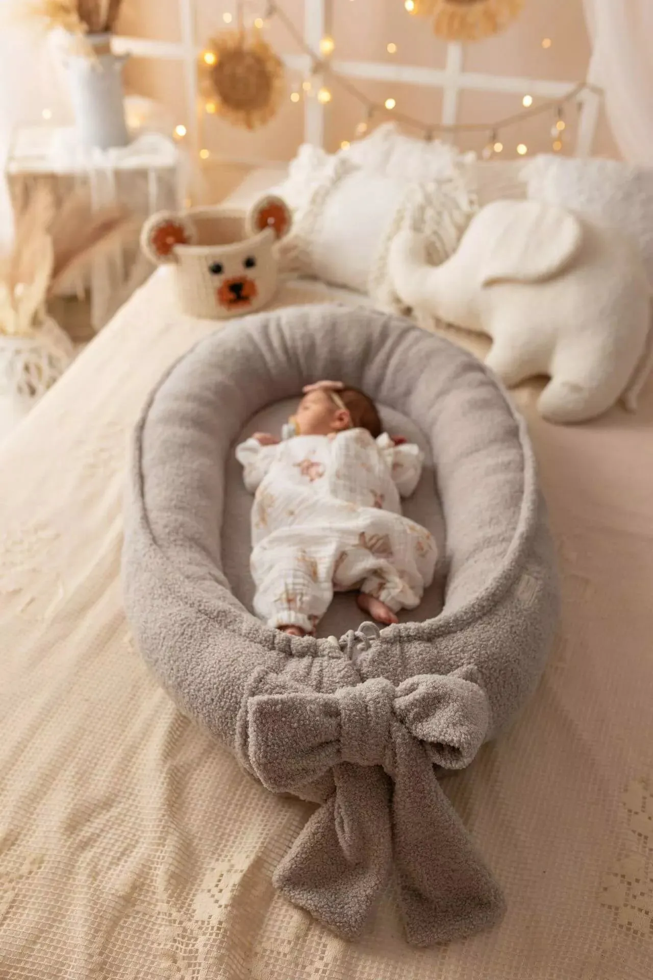 Handmade Bouclé Baby Nest (4 colours)