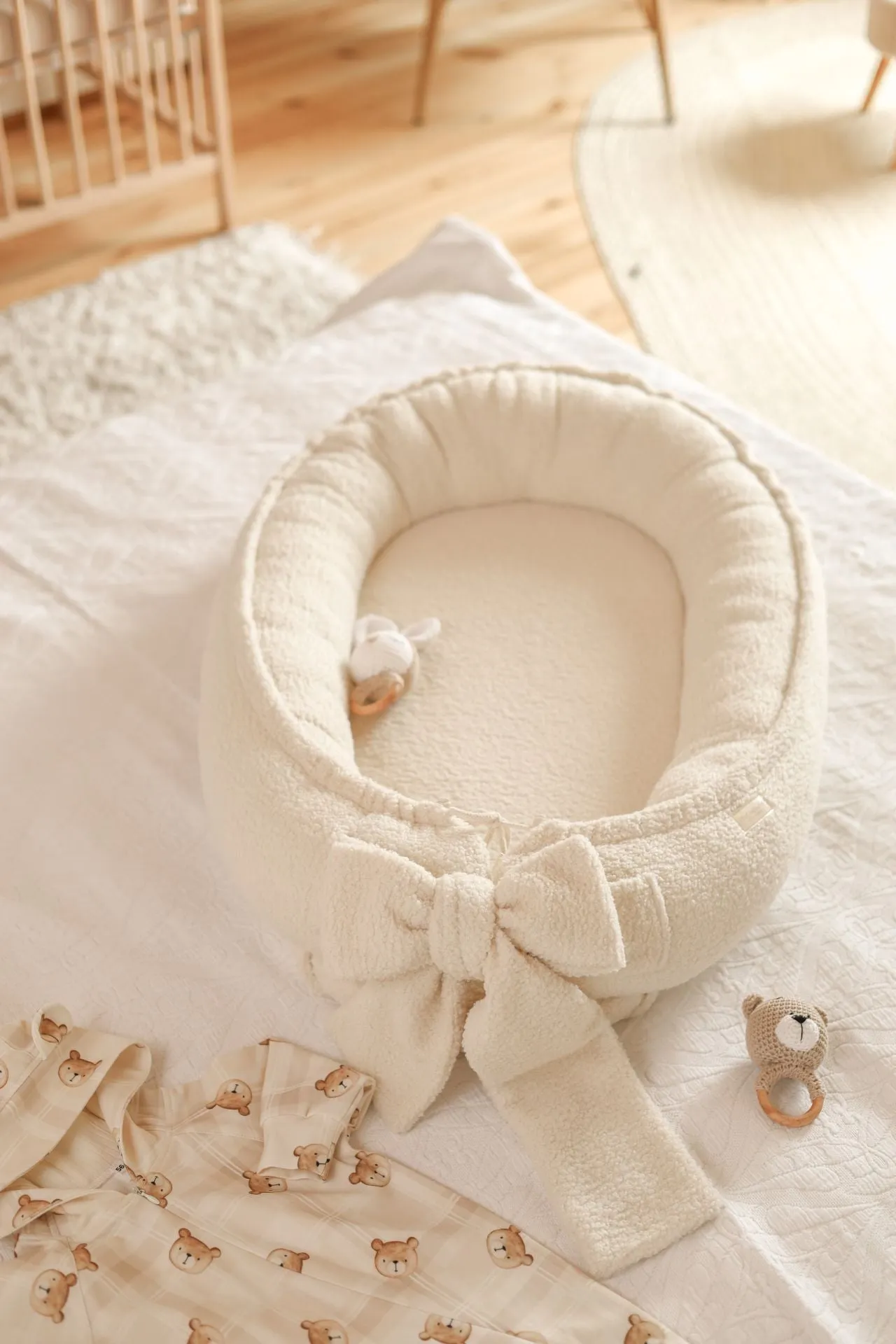 Handmade Bouclé Baby Nest (4 colours)