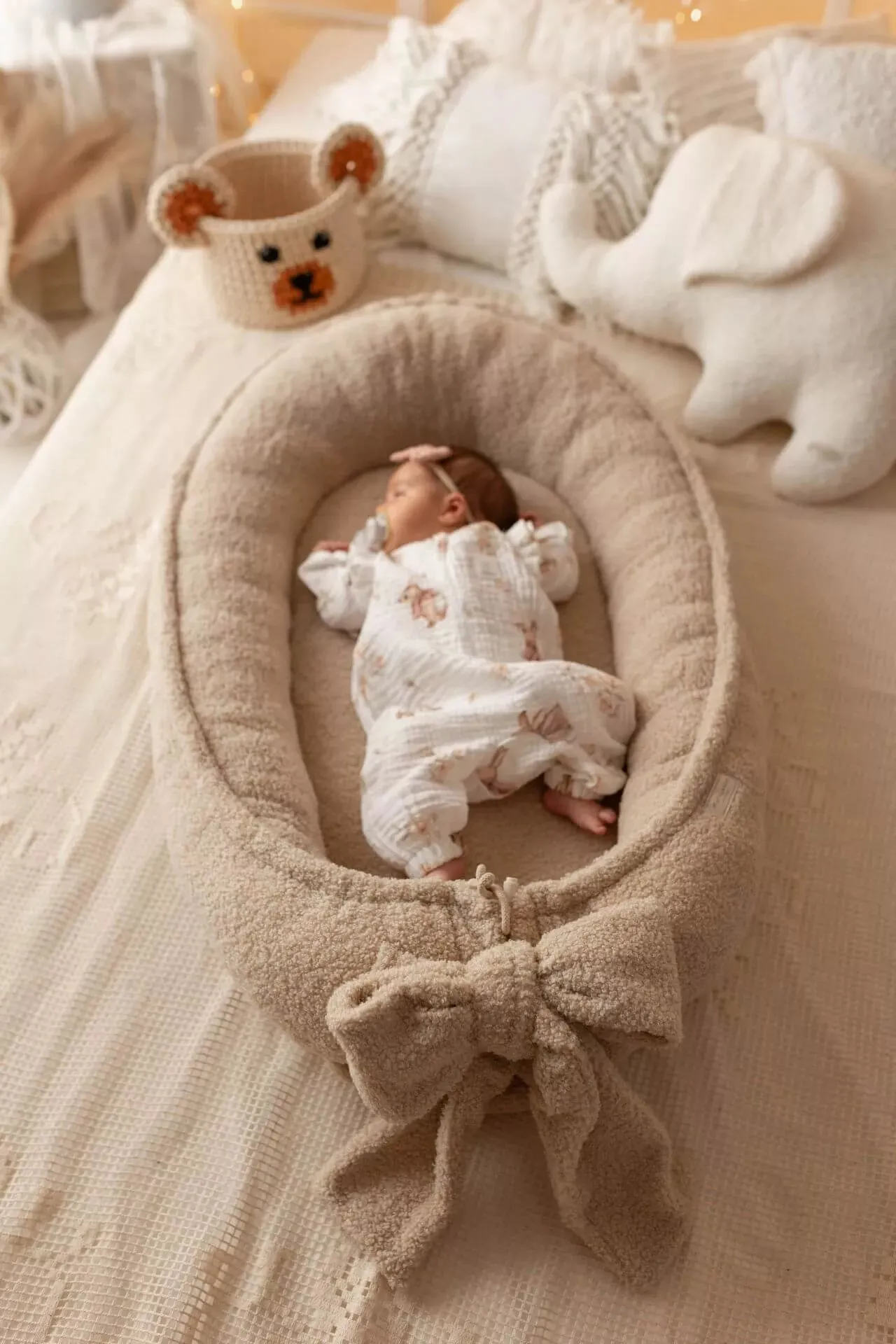 Handmade Bouclé Baby Nest (4 colours)