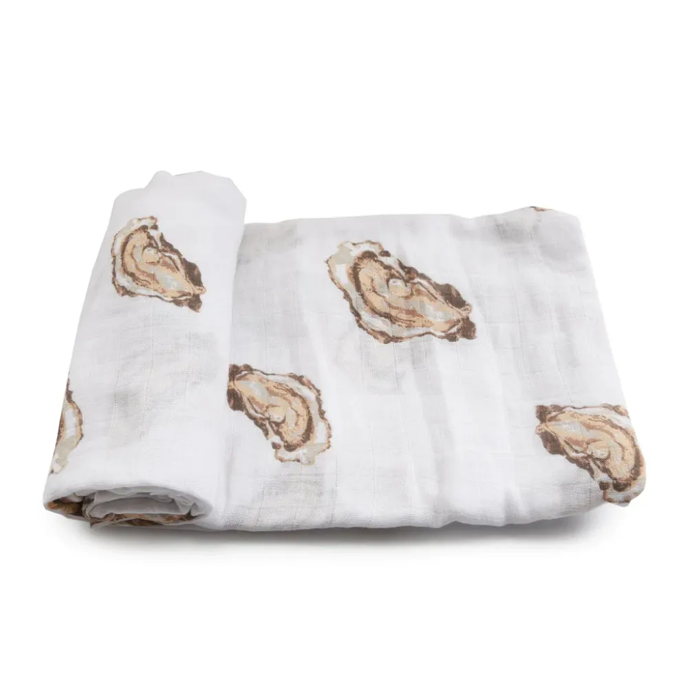 Little Hometown Oyster Swaddle Blanket