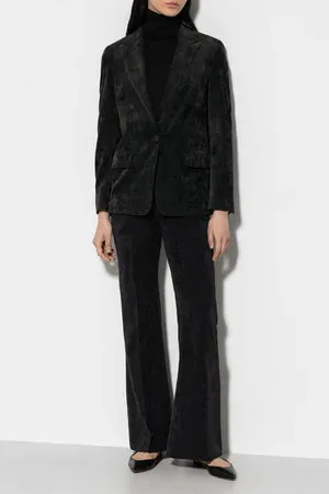 LUISA CERANO Black Corduroy Jacket