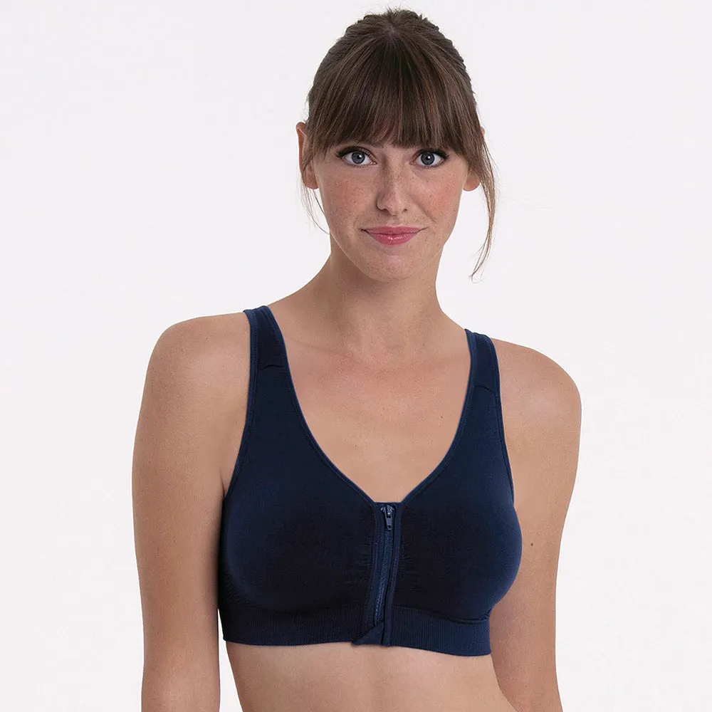 Lynn Maritime Blue Post Mastectomy Bra Bilateral