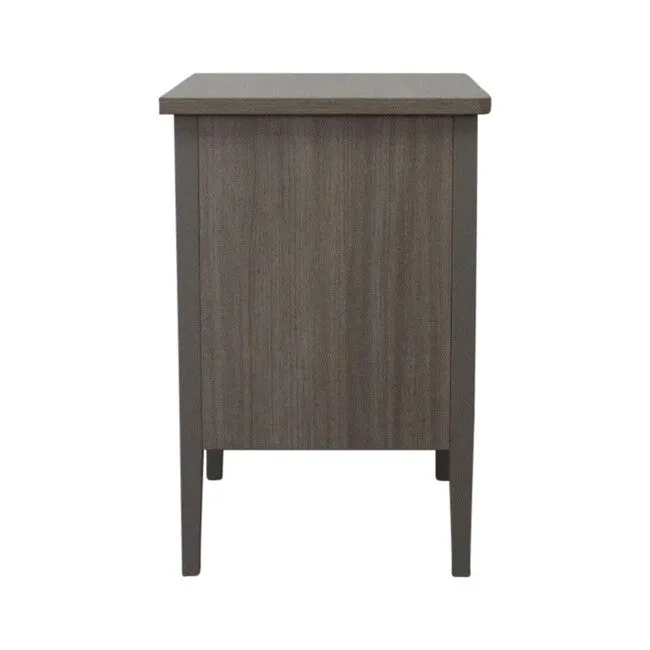 Marigold Bedside Table in Avignon Walnut Sand soft close drawers