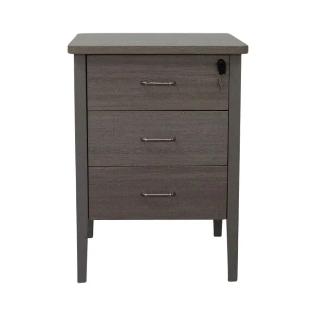 Marigold Bedside Table in Avignon Walnut Sand soft close drawers