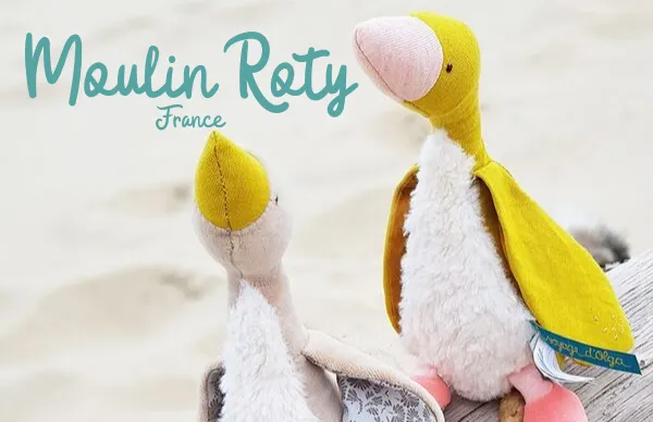 Moulin Roty Le Voyage d'Olga Bambou - (yellow goose) Soft Toy