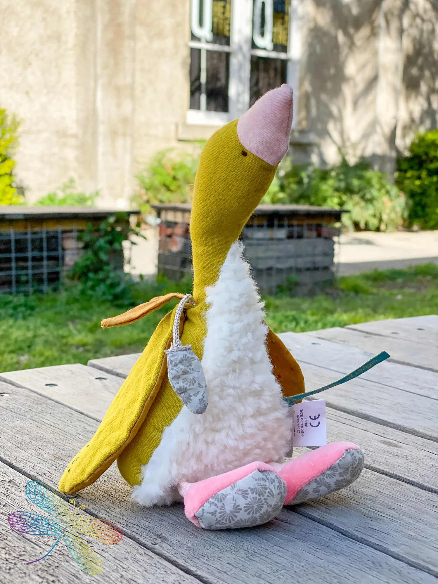 Moulin Roty Le Voyage d'Olga Bambou - (yellow goose) Soft Toy