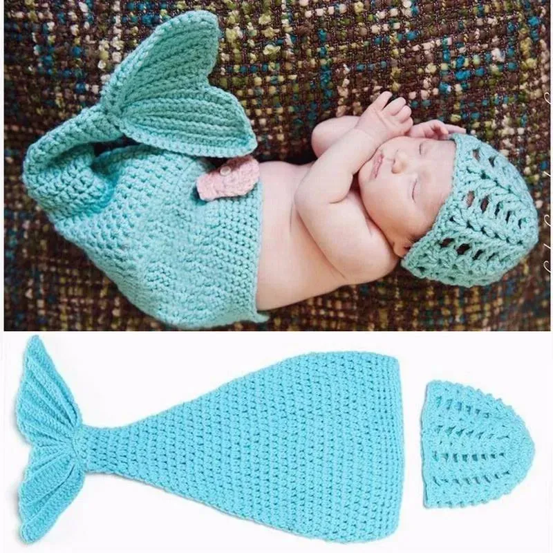 Newborn Photography Props Crochet Animals Outfit, Baby Photo Accessories Girl Boy Knitted Outfit