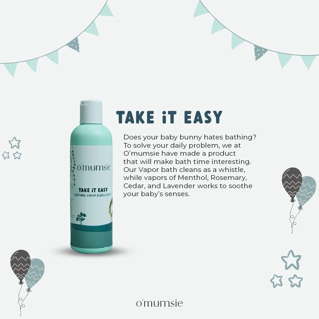 Omumsie Soothing Vapor baby bubble bath | Safe For Kids And Adults - 250 ML