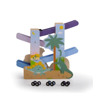 Sure! Here is an optimized product title with modifiers:

Exciting Ramp Racing Dino Toy - Interactive Dinosaur Car Track for Kids