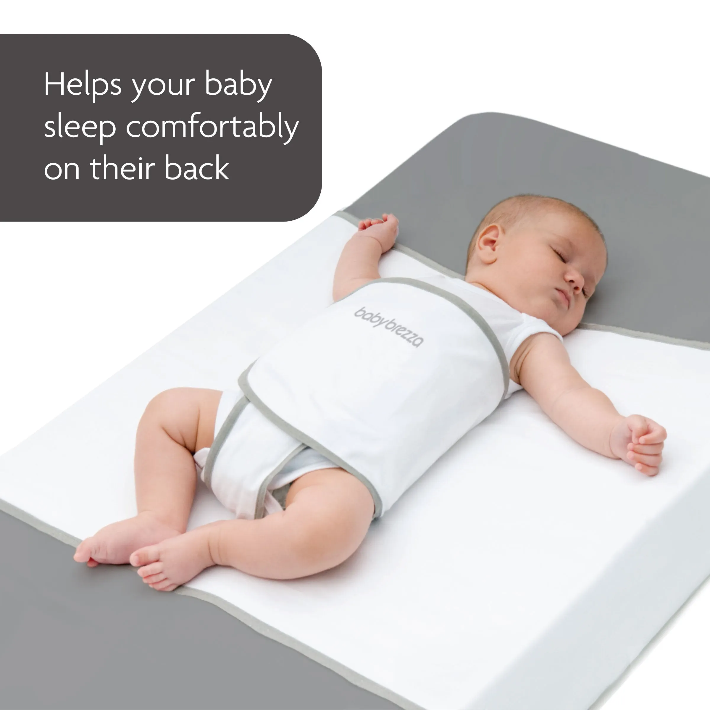 Safe Sleep Swaddle Blanket -  Velcro Anti-roll Baby Swaddle