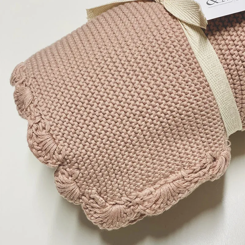 Shell Baby Blanket - Blush