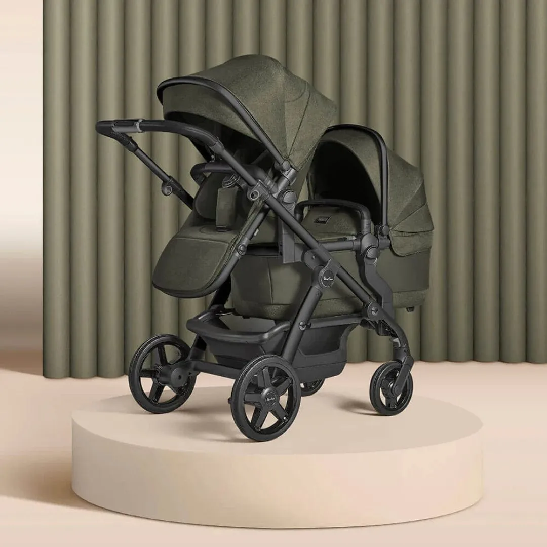 Silver Cross Wave Pushchair and Carrycot - Cedar