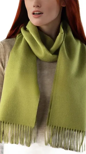 Solid Weave Brushed Alpaca Scarf