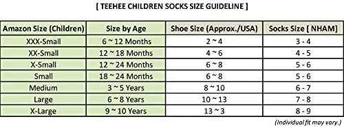 TeeHee Little Girls Cotton Crew Socks 6 Pair Pack (Food Crew)(K2026)