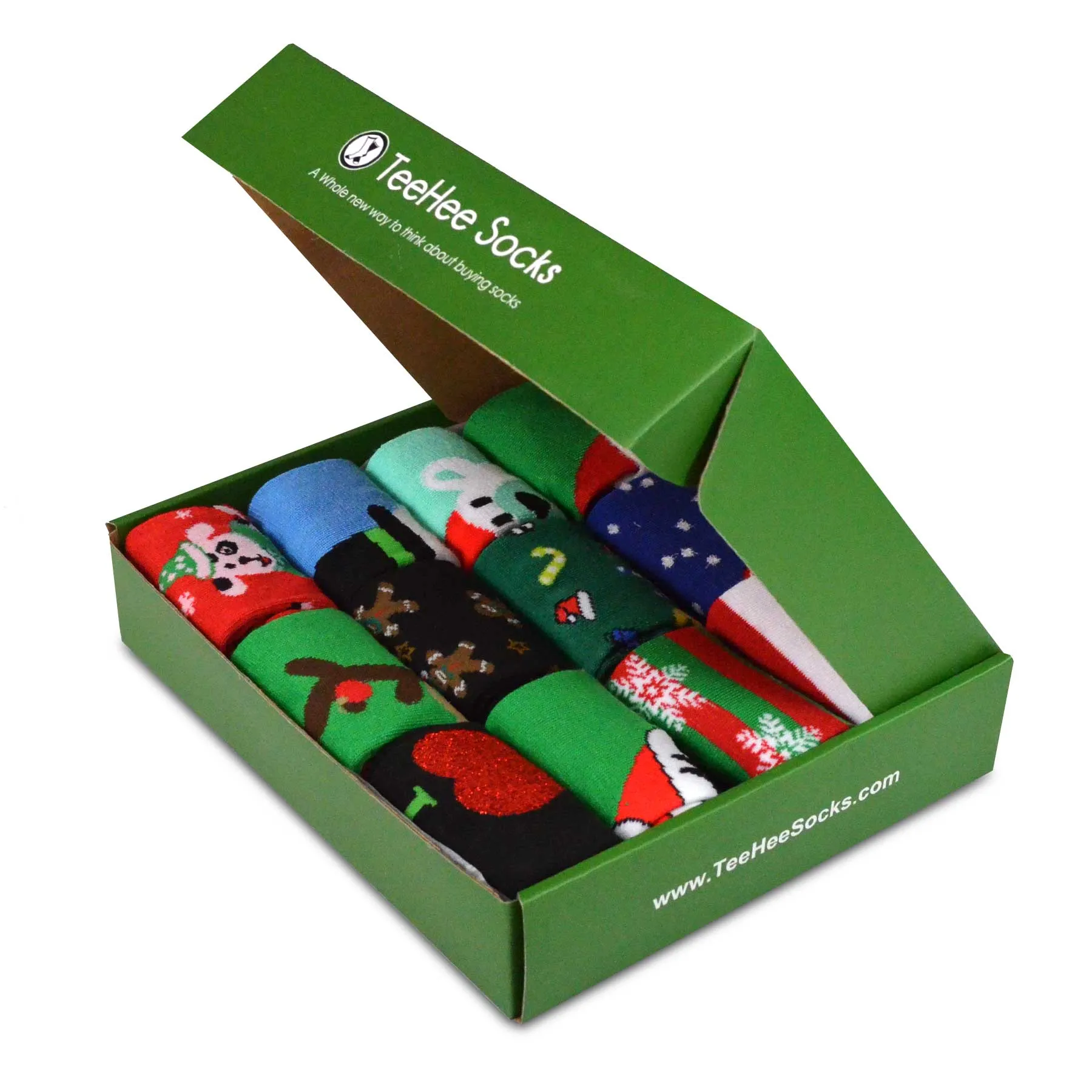 TeeHee Socks Kid's Christmas Cotton Short Crew 12-Pack (11970)