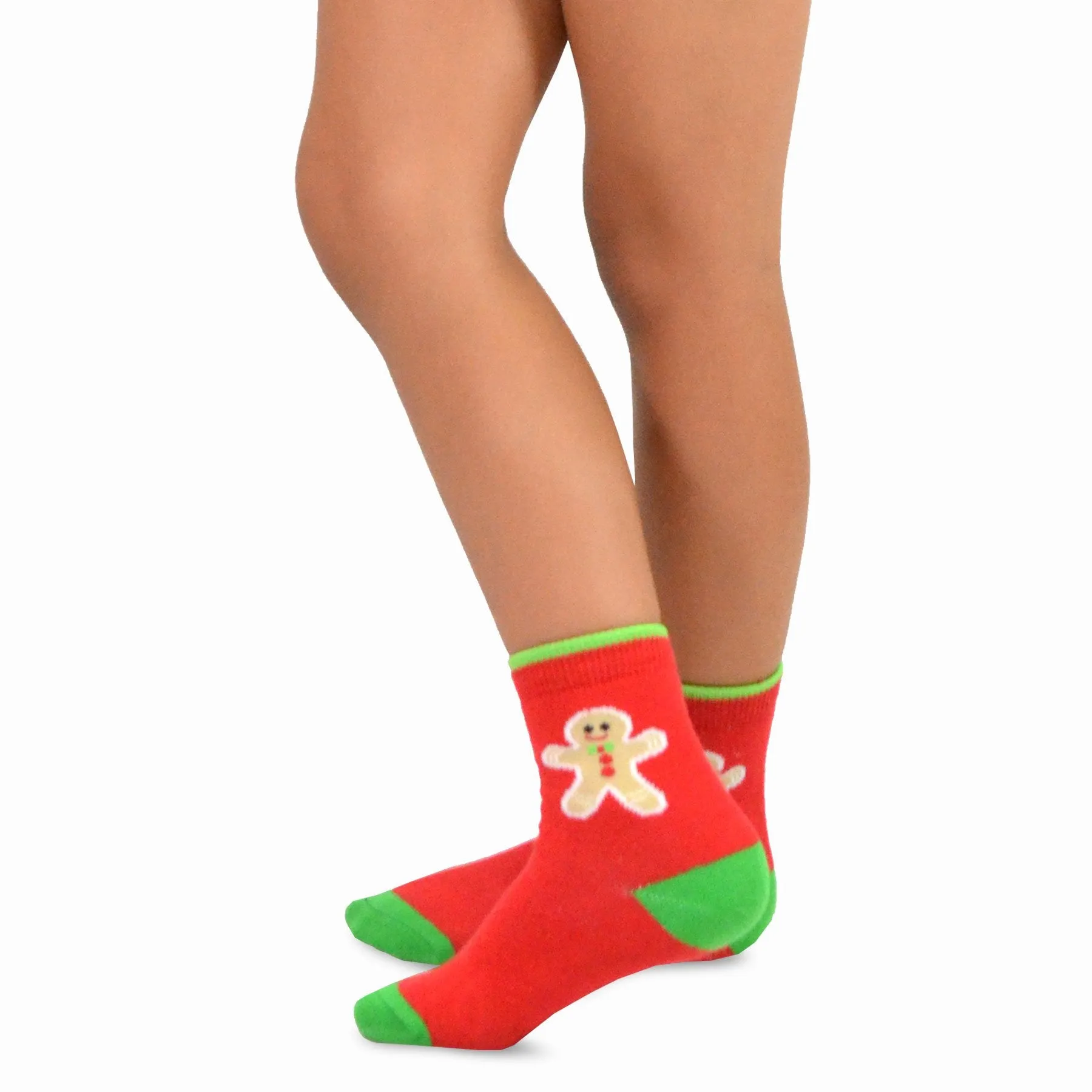 TeeHee Socks Kid's Christmas Cotton Short Crew Assorted 4-Pack (11313)