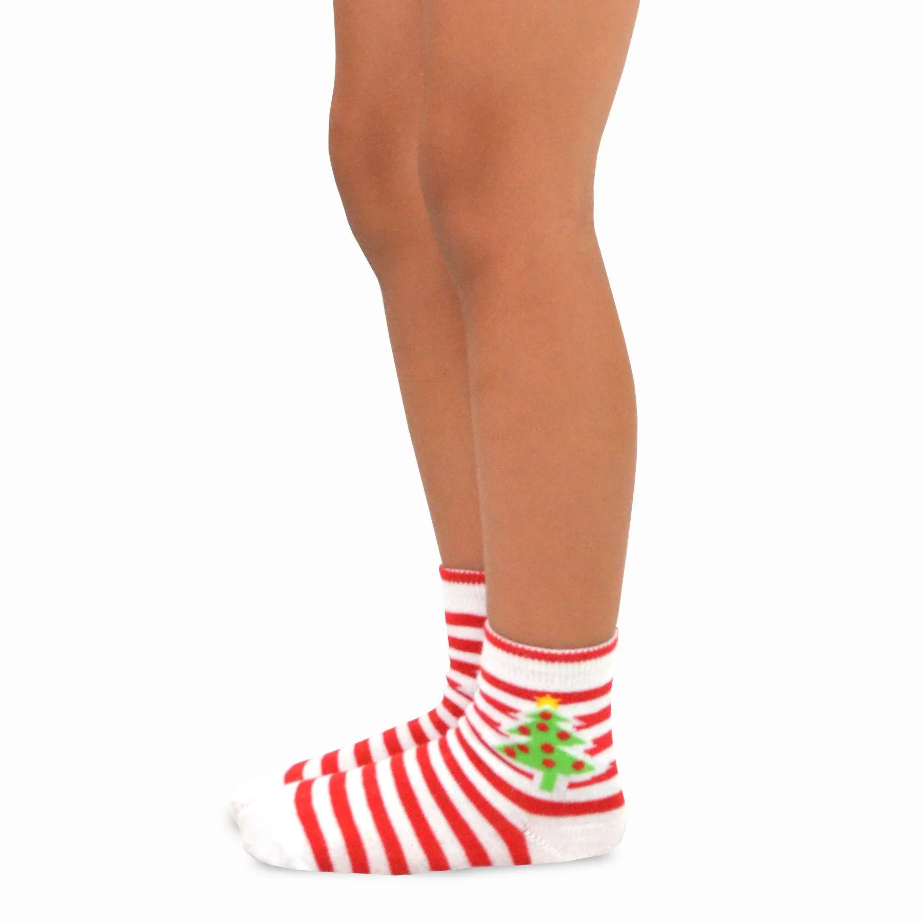 TeeHee Socks Kid's Christmas Cotton Short Crew Assorted 4-Pack (11313)