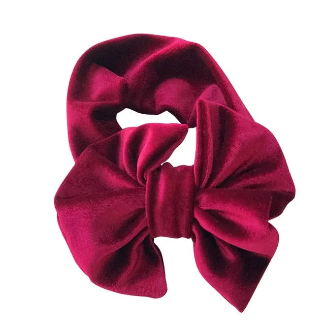 Velvet Bow Headband