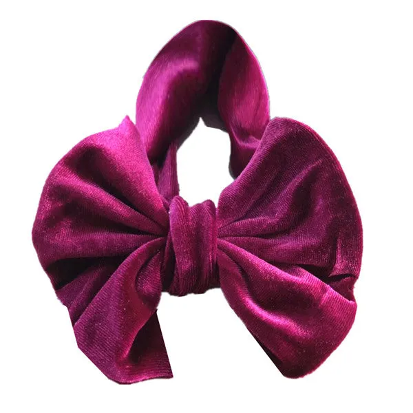 Velvet Bow Headband