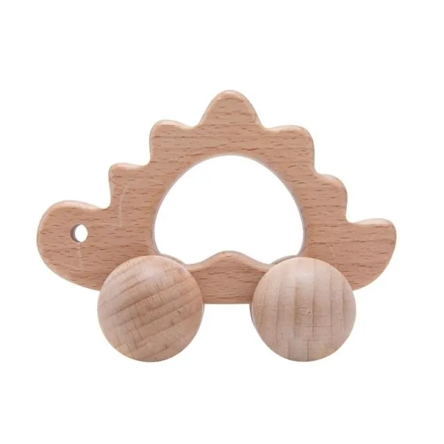 Wooden Child Block For Babies BPA Free Organic Beech Animal Shape Baby Toy Car Montessori Toys Brain Game Handmade Crafts Gifts