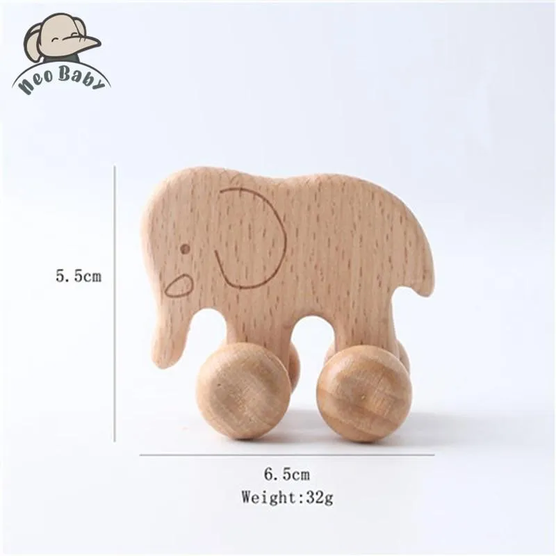 Wooden Child Block For Babies BPA Free Organic Beech Animal Shape Baby Toy Car Montessori Toys Brain Game Handmade Crafts Gifts