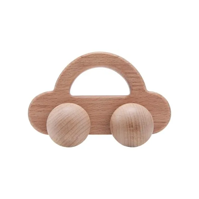 Wooden Child Block For Babies BPA Free Organic Beech Animal Shape Baby Toy Car Montessori Toys Brain Game Handmade Crafts Gifts