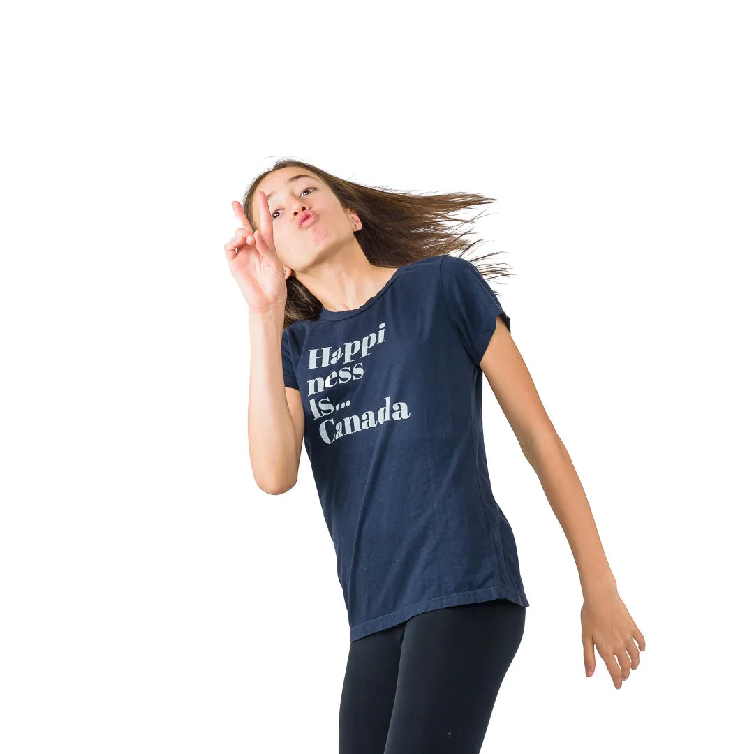 Youth Girls Happi T-Shirt, Navy